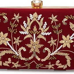 for the beautiful you Party, Casual Maroon Clutch - Regular Size-picture-24