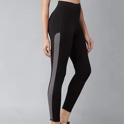 kaur wish Self Design Women Black Tights-picture-18