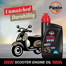 pipkin Top Tier 5W30 600ml SN Fully Synthetic Engine Oil for Gear Less Bike and Scooter | for All New Generation 4 Stroke, Two Wheelers High Performance Bikes Full-Synthetic Engine Oil image 5