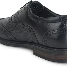 liberty Healers HOL-125E Formal Shoes With PU Sole | Lightweight & Comfortable Lacing Brogues For Men image 3