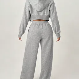 imsa moda Women Solid Grey Track Pants image 2