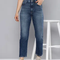 levi's Women Straight Fit High Rise Blue Jeans-picture-13