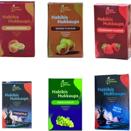 habibis hukkaups Herbal Flavour Combo of 6 ( pay for 5 and get 6 Flavours) Orange, Mango, Strawberry, Pineapple, Grape, WaterMelon with filter box Hookah Flavor-picture-22