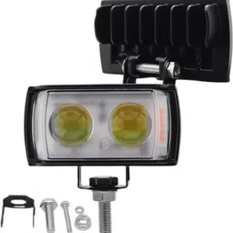 anaisha enterprises Mini Double Lens Fog Light with yellow & White Fleshing Light(RED & Blue DRL) Fog Lamp Motorbike LED (12 V, 45 W) image 4