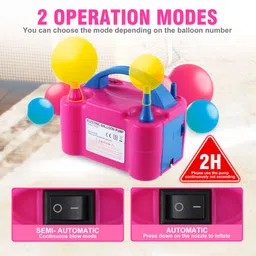 jeevan jyoti agency Air Balloon Pump Electric, Portable Inflator Dual Nozzle Machine J6 Balloon Pump image 3