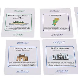 youreka Quizzle : The Ultimate Quiz & Puzzle Map Game7Y+Multicolour Educational Board Games image 5