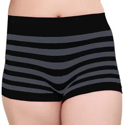plumbury Pack of 3 Women Boy Short Black, White, Beige Panty image 5