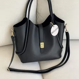 women craft Black Women Sling Bag BAGLOVIS Women’s Premium Faux Leather Shoulder & Handbag with Sling Strap image 1