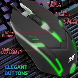 Ant Esports GM46 Wired Ergonomic Optical Gaming Mouse image 4