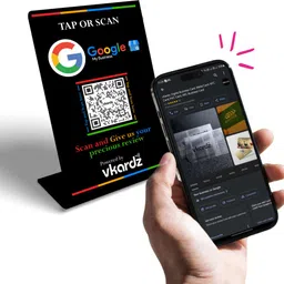 vkardz Google Review NFC Standee with Google Review NFC Business Card image 2