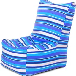 style homez XL CANVAS CLASSIC CHAIR, Cotton Canvas Stripes Printed Bean Bag Chair With Bean Filling-picture-24