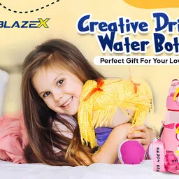 blazex CUTE TEDDY WATER BOTTLE 500ML 500 ml Water Bottle image 5