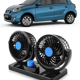 genipap Car Fan 12V 360 Head 2 Speed Quiet Strong for All Auto Vehicles-HNBI1710 Car Interior Fan-picture-11