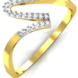 avsar Anushka 18kt Diamond Yellow Gold ring-picture-21