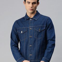 Urbano Fashion Men Washed Regular Fit Denim Jacket-picture-10