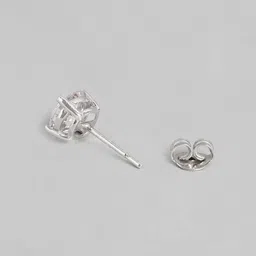 Carlton London 925 Sterling Silver Set of 3 RhodiumPlated with Zirconia-Pearl Stud Earring image 3