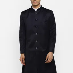 ROYAL KURTA Men Self-Design Bandhgala Sherwani image 3