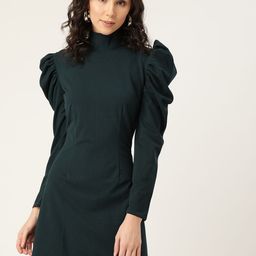 DODO & MOA Green Sheath Mini Dress-picture-31