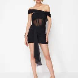 Trendyol Off-Shoulder Sheath Mini Dress-picture-30