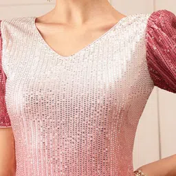 BAESD Embellished Sequined Sheath Mini Dress image 3