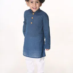 VASTRAMAY Boys Cotton Handloom Kurta-picture-33