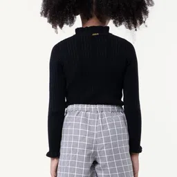 One Friday Girls Checked Bow Mini Skort image 5