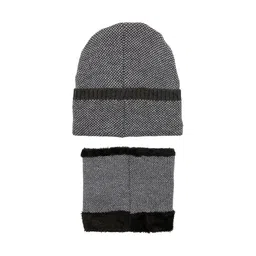 Status Quo Men Self Design Acrylic Beanie-picture-4