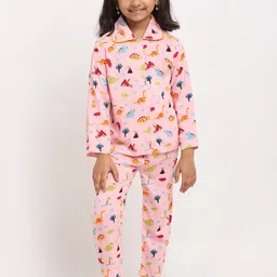 Superminis Girls Pink Animal Night Suit-picture-13