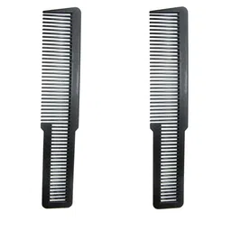 FEELHIGH Set Of 2 Professional Antistatic Hard Carbon Combs For Styling Sectioning - Black-picture-33