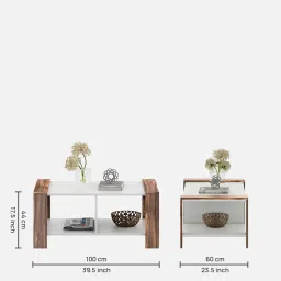 a globia creations Liva Coffee Table In Dark Asia Wood Finish image 2