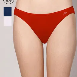 AshleyandAlvis Pack of 3 Solid Anti-Bacterial Bamboo MicroModal Bikini AA-BK-SW-CB-SR-picture-30