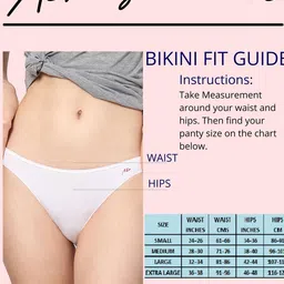 Ashleyandalvis Women Pack of 3 Anti-Bacterial Anti Odour Modal Bikini AA-BIK-EB-SW-SR image 2