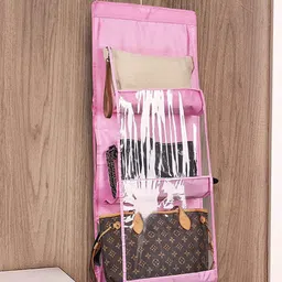 HOUSE OF QUIRK Pink Handbag Organiser-image-97