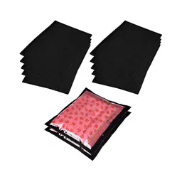 Kuber Industries Black 12 Pieces Reusable Saree Organisers With Zip Closure-picture-41