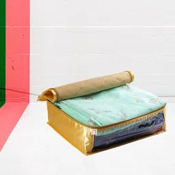 atorakushon 5 Pieces Mustard Yellow Storage Wardrobe Organisers-image-2