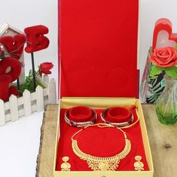 atorakushon Cream-Coloured 2 Pieces Jewellery Storage Organiser Necklace Boxes-picture-9