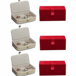 atorakushon Maroon Set of 6 Reusable Jewellery Organiser Organisers-picture-29