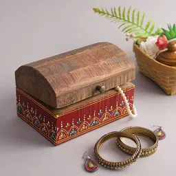 Aapno Rajasthan Brown & White  Printed Multi-Utility Organiser image 1