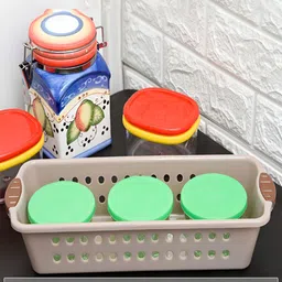 Kuber Industries Peach-Coloured 4 Pieces Multi-Utility Organisers image 4