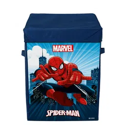 Kuber Industries Navy Blue & Red Spiderman Printed Organisers image 4