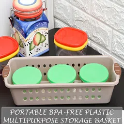 Kuber Industries Peach-Coloured 3 Pieces Textured Multi-Utility Organisers image 5