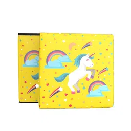 Yellow Bee Kids Yellow Printed Multi-Functional Folding Storage Box Organizer With Seat Cushion image 5
