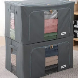HOKIPO Grey Set of 2 Regular Drawer Organiser Organisers image 2