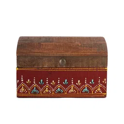 Aapno Rajasthan Brown & White  Printed Multi-Utility Organiser image 2