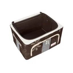 BlushBees Set Of 4 Brown & White Printed Saree Covers image 3