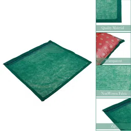 Kuber Industries Green 24 Pieces Foldable Saree Cover image 3