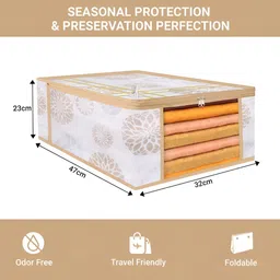 Kuber Industries White 12 Pieces Printed Drawer Organiser image 4