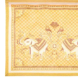 Kuber Industries Cream & Yellow 9 Pieces Printed Multi-Utility Covers image 4