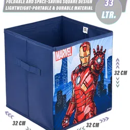 Kuber Industries Navy Blue & Red 4 Pieces Marvel Ironman Printed Drawer Organisers image 4
