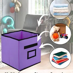 Kuber Industries Purple 4 Pieces Regular Drawer Organiser image 3